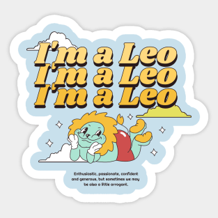 im a leo Sticker